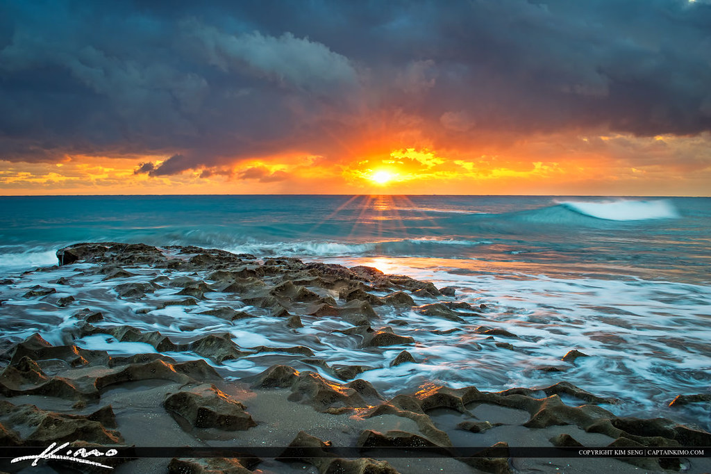 Ocean Reef Park Riviera Beach Florida Sunrise at Rocks Flickr