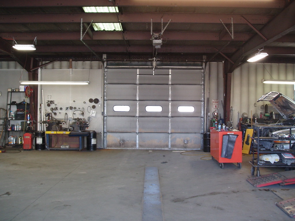 West bay door Center drain goes to sanitary sewer. Anaconda