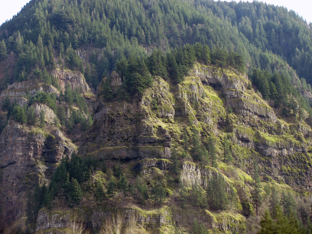 Layered cliffs Grande Ronde basalt can be seen throughout … Flickr