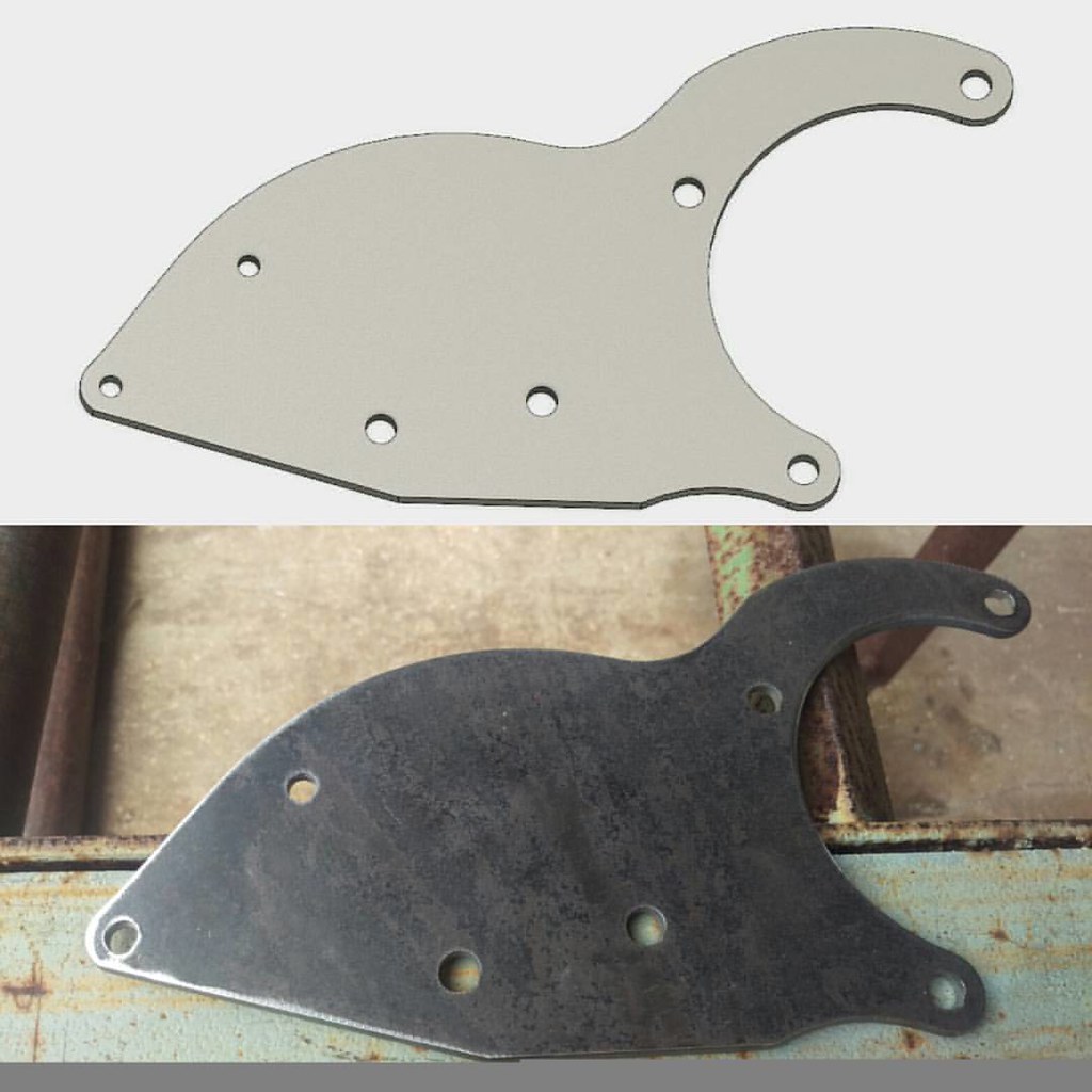 We cut some custom tensioner pulley brackets for a 1968 Ca… Flickr