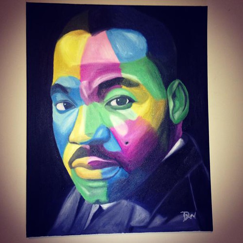 MARTIN L. KING OIL PAINT MARTIN LUTHER KING OIL PAINT ABST… Flickr