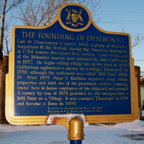 The Founding of Deseronto Centennial Park; Deseronto, Onta… Flickr
