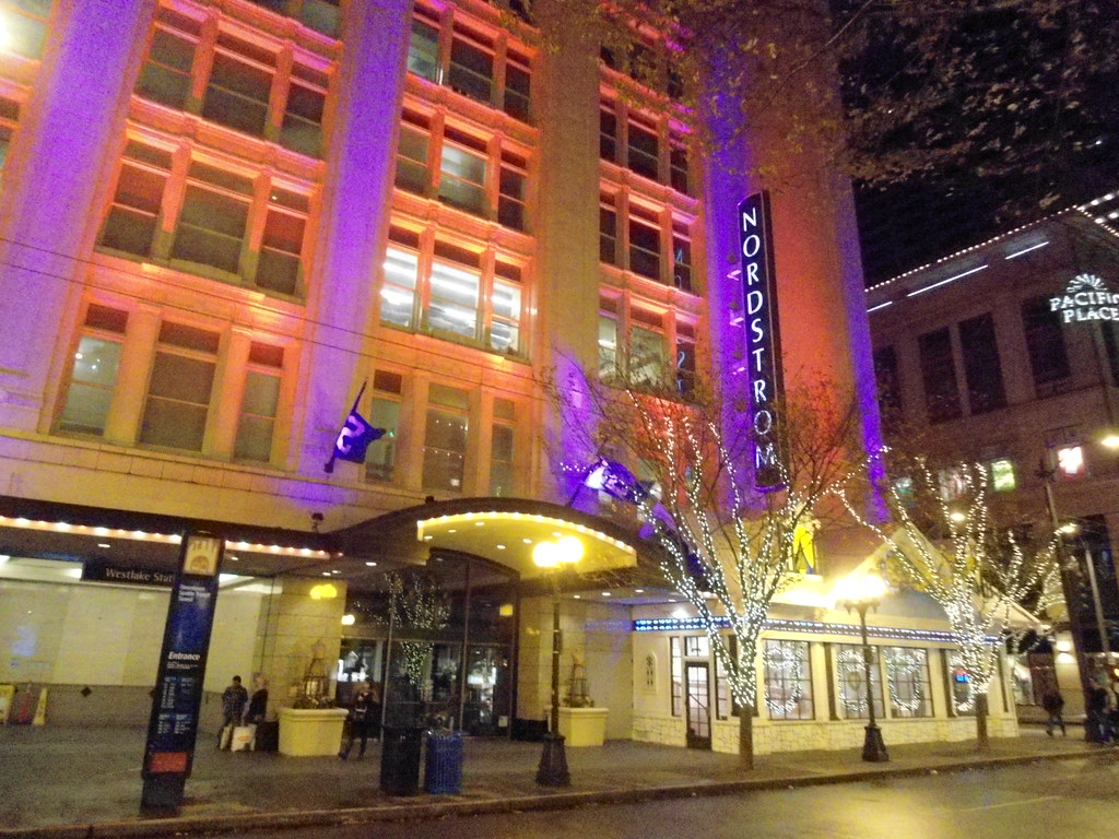 Nordstrom downtown Seattle holiday windows PatricksMercy Flickr