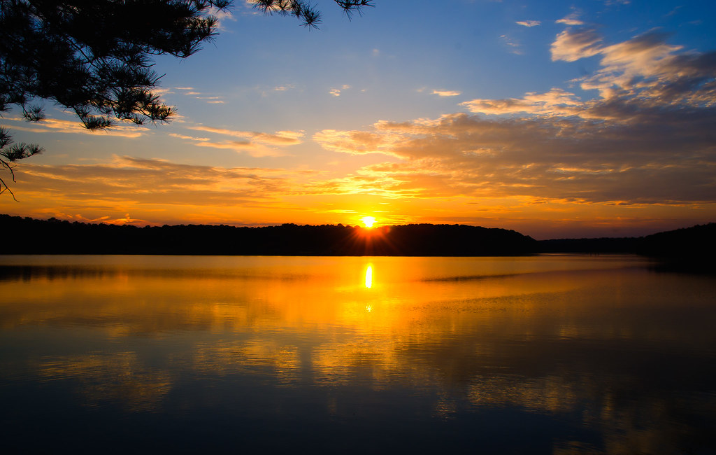 Sunset on lake Vincent Dale Flickr