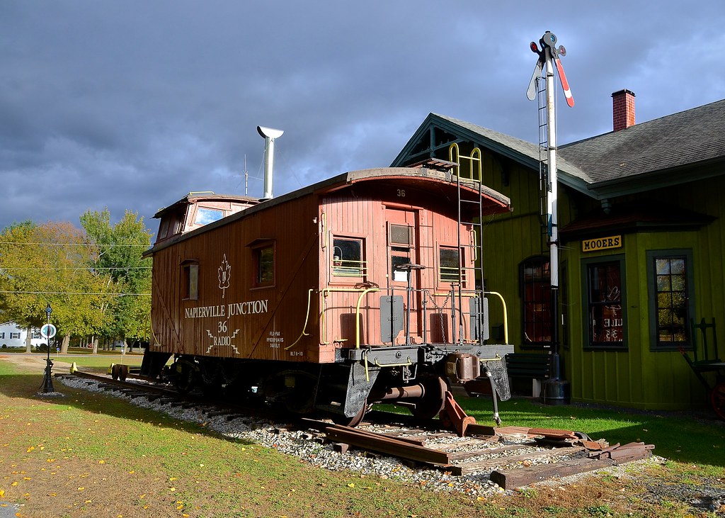 In front of the station At Mooers, NY, just a couple of mi… Flickr