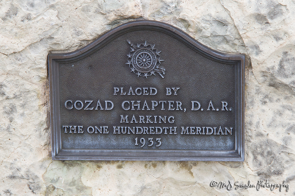 100th Meridian Marker Cozad, Nebraska A marker denoted t… Flickr