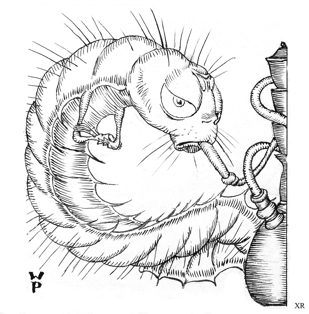 1926 hookah smoking caterpillar! artist Willy Pogany James