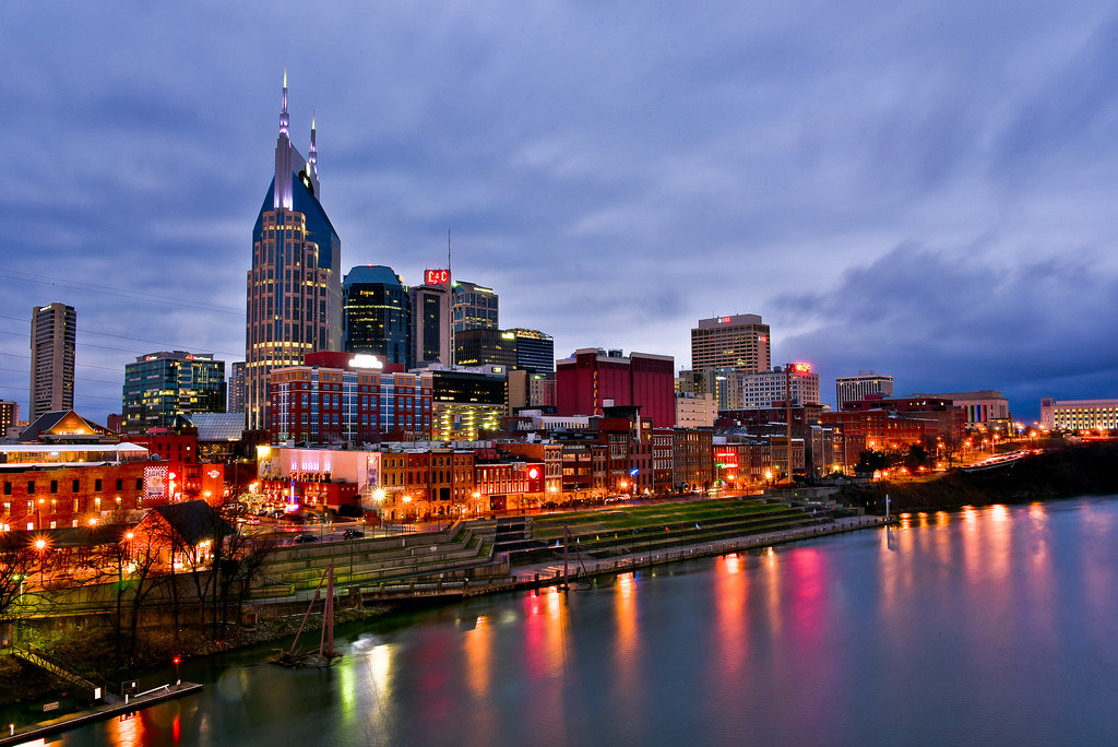 Downtown Nashville at night rickygardner67 Flickr