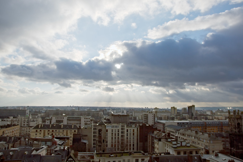 Rive gauche Rive gauche de Rouen vue depuis la tour du