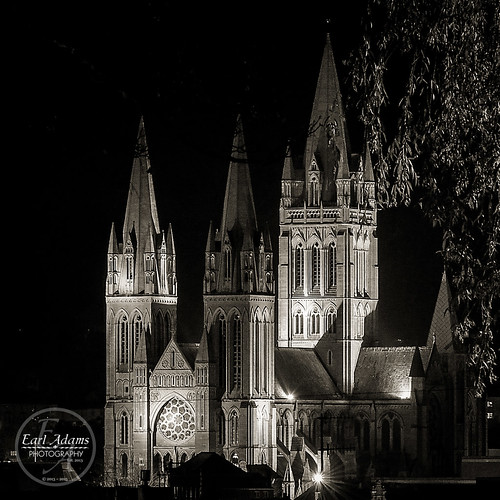 Truro Night This is my Day 5 of the 5day Black and Whit… Flickr