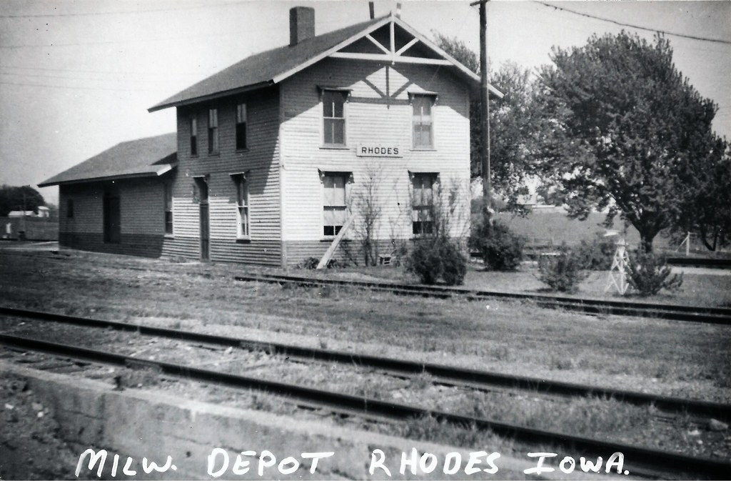 Rhodes, Iowa, Milwaukee Road, Railroad Depot, Station, CM&… Flickr