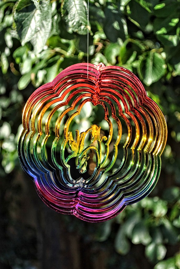 Reflective wind spinner Steve Douglas Flickr