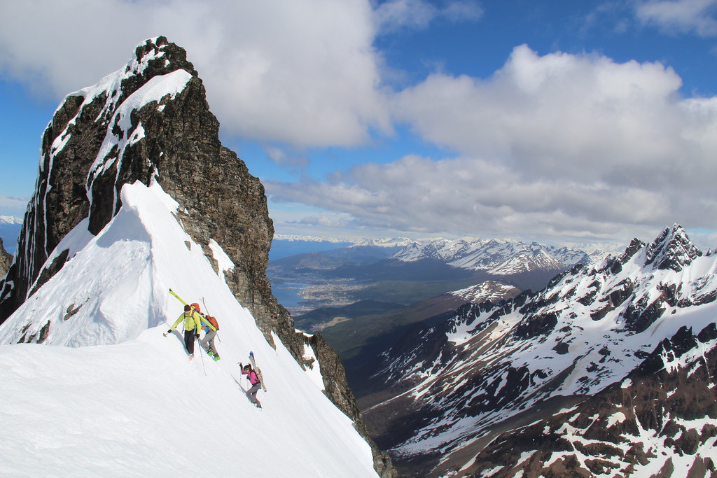 Skiing in Tierra del Fuego, Ushuaia, Argentina Andes Cross