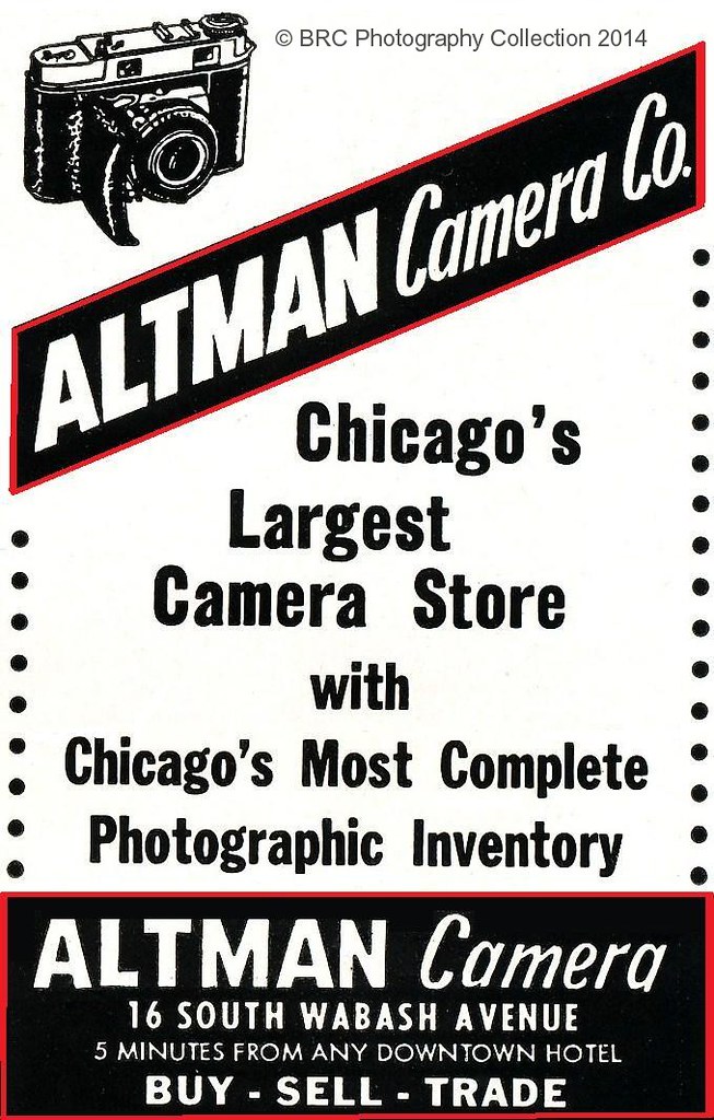 Altman Camera Co., Chicago, IL Vintage 1959 ads from Where… Flickr
