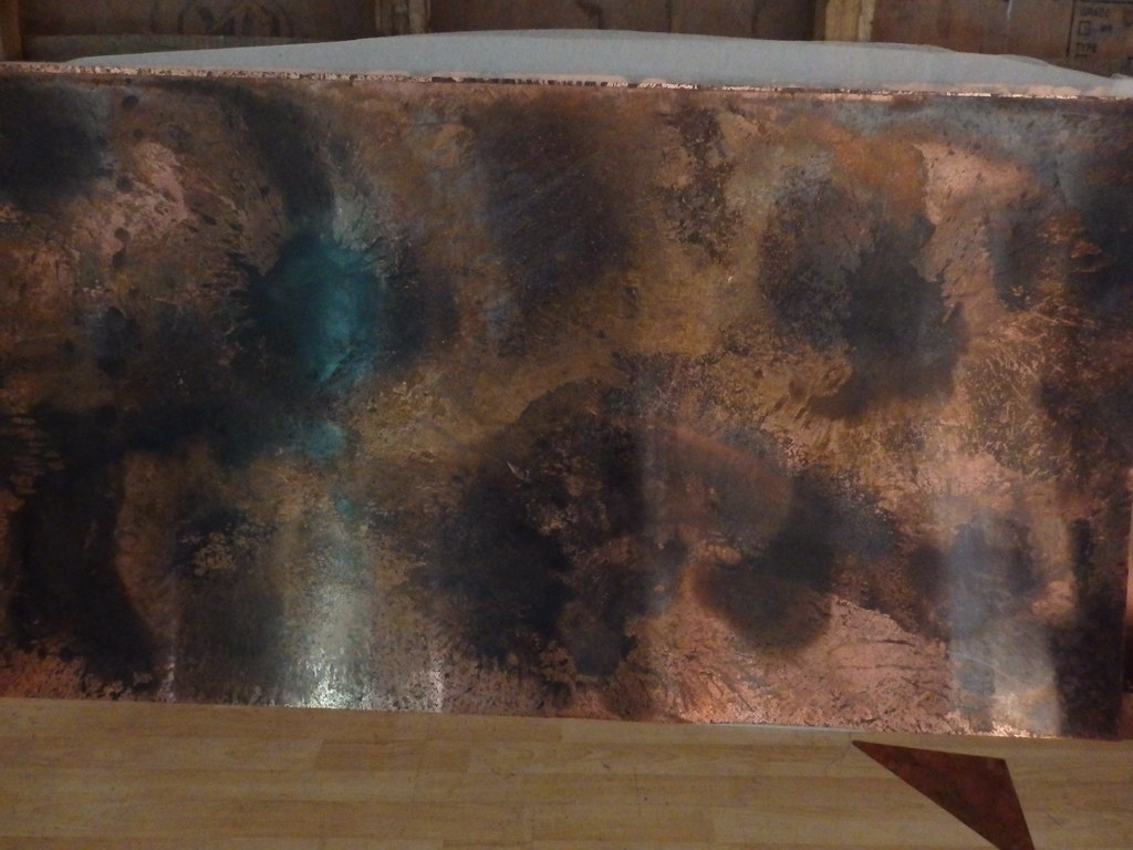 51 Bespoke Distressed Copper Sheet 2m x 1m, one of a ser… Flickr