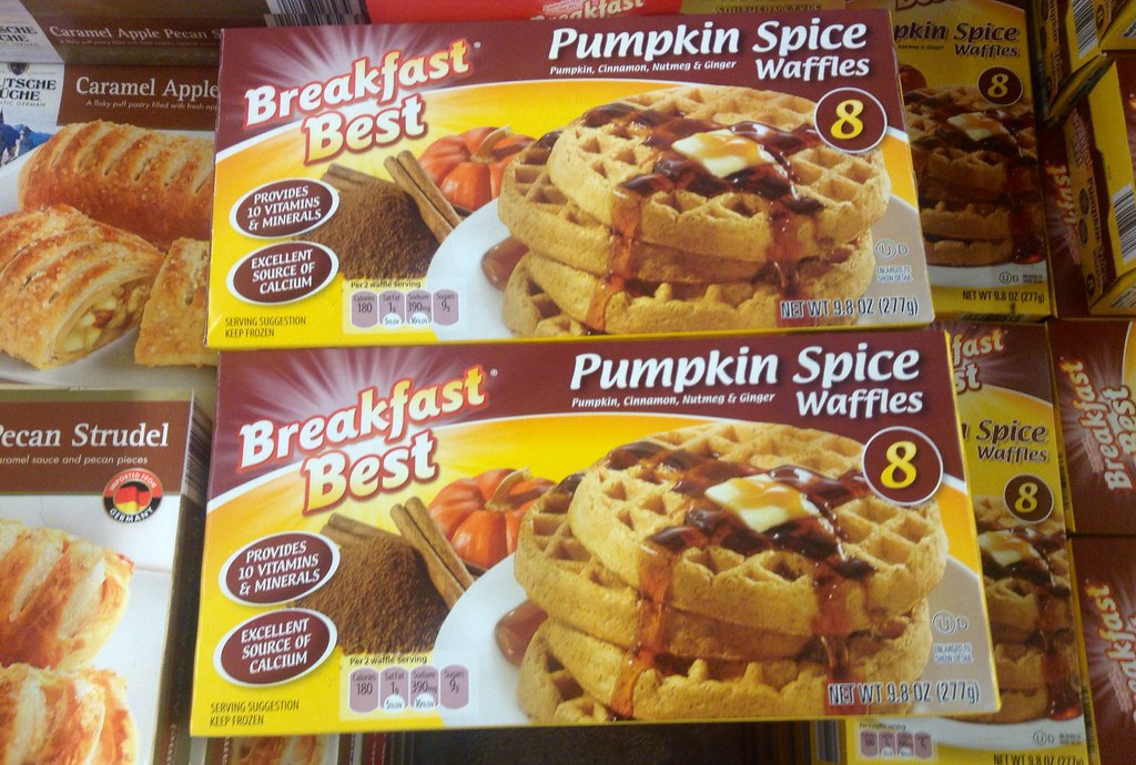 Pumpkin Spice Waffles, Breakfast Best Aldi Brand. Flickr