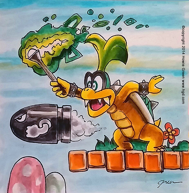Mario Brothers character paintings From my daily paintings… Flickr
