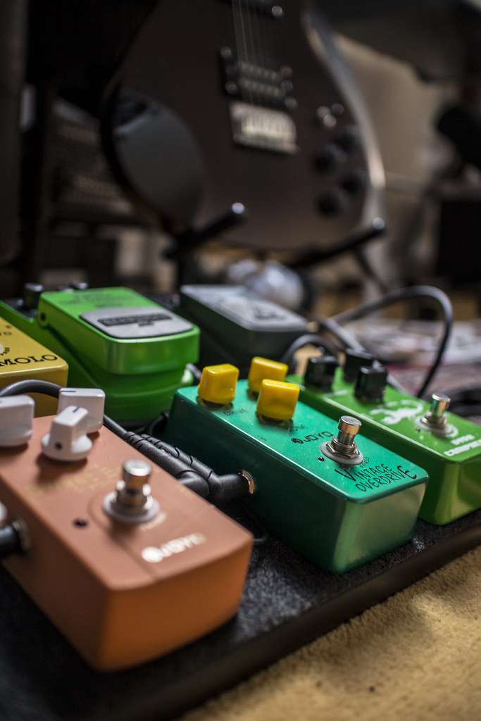 Pedal Board My new electric guitar pedal board, enjoying t… Flickr
