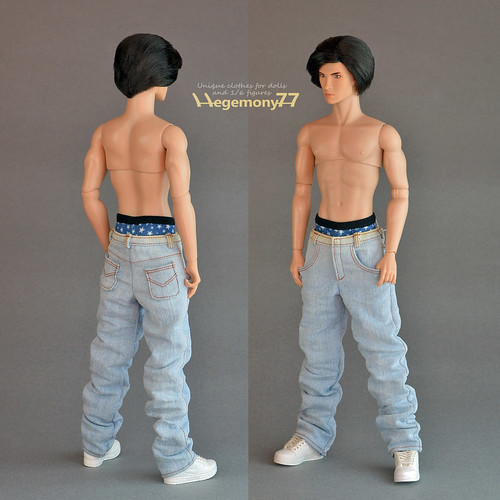 Fashion Royalty Homme male doll in hip hop rap blue baggy … Flickr
