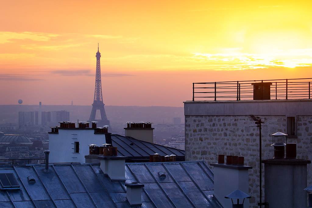 Coucher de soleil depuis Montmartre Charlotte Dupont