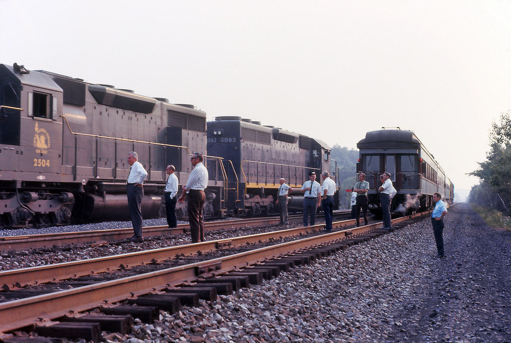 Erie Lackawanna inspection train, Lake Junction NJ, 1973 Flickr