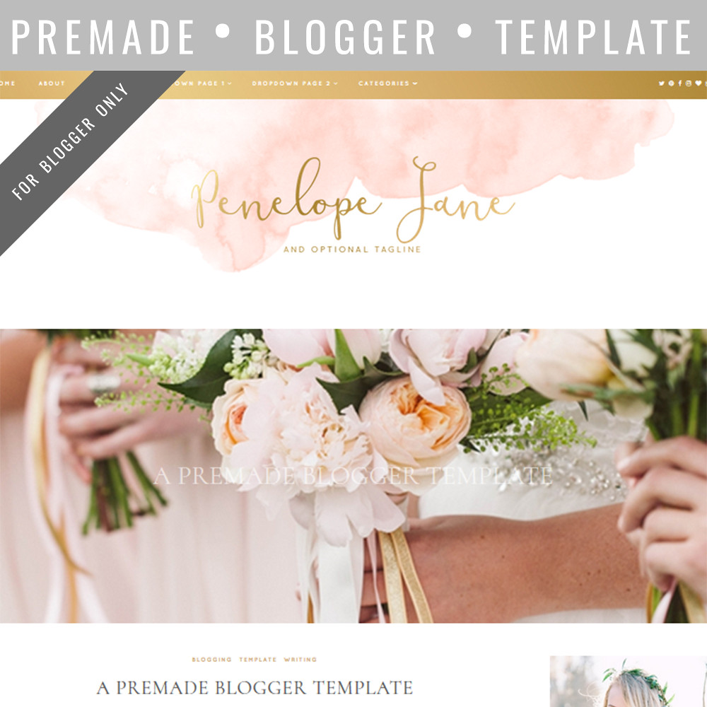 Premade Blogger Template Premade template for the Google B… Flickr