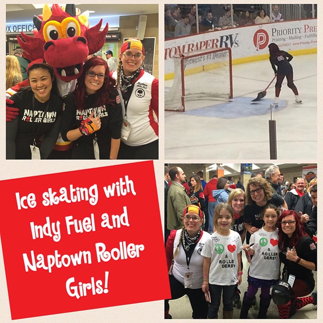 Ice skating with Indy Fuel and Naptown Roller Girls! napt… Flickr