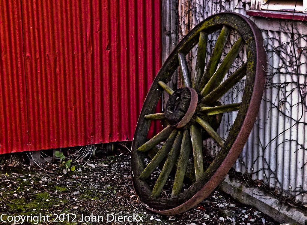 wagon wheel still life John Dierckx Flickr