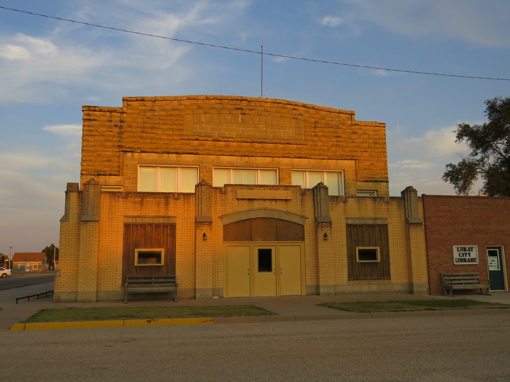 Mystery of 1917 Luray, Kansas. This building has the look … Flickr