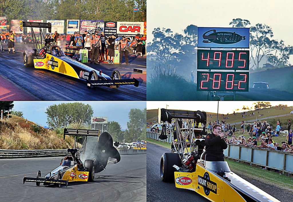 Marsh Motorsport NZ fastest Top Fuel car 1st sub 5 sec tim… Flickr
