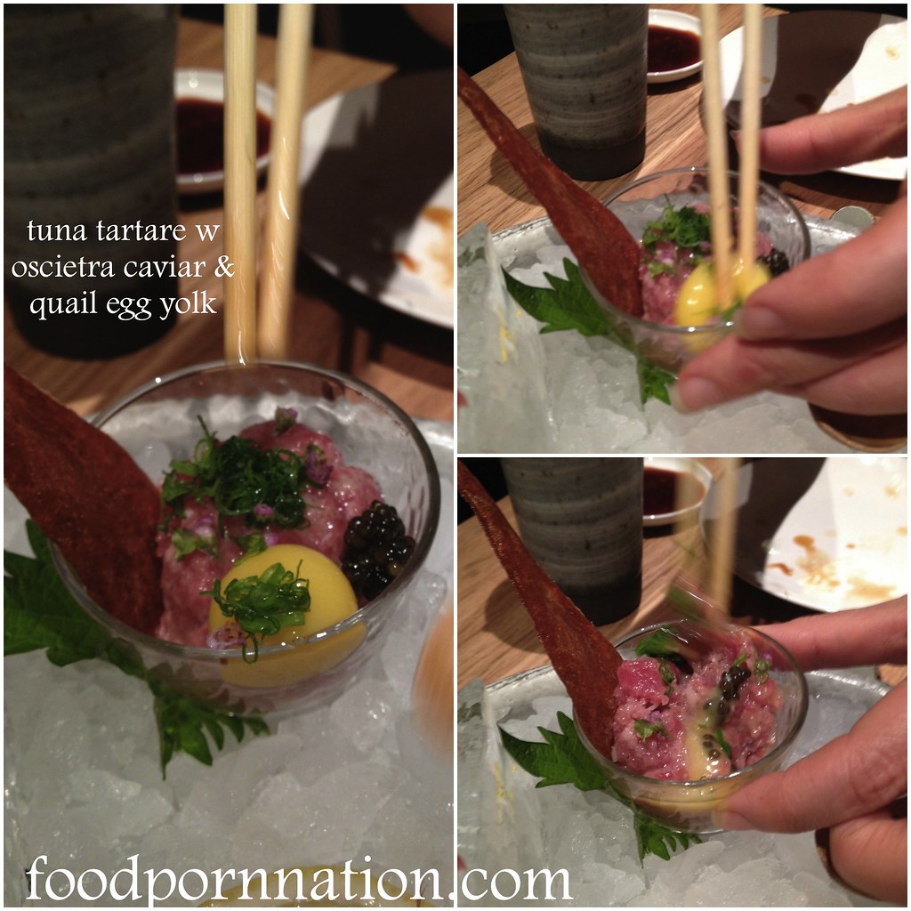 tuna tartare with oscietra caviar & quail egg yolk Flickr