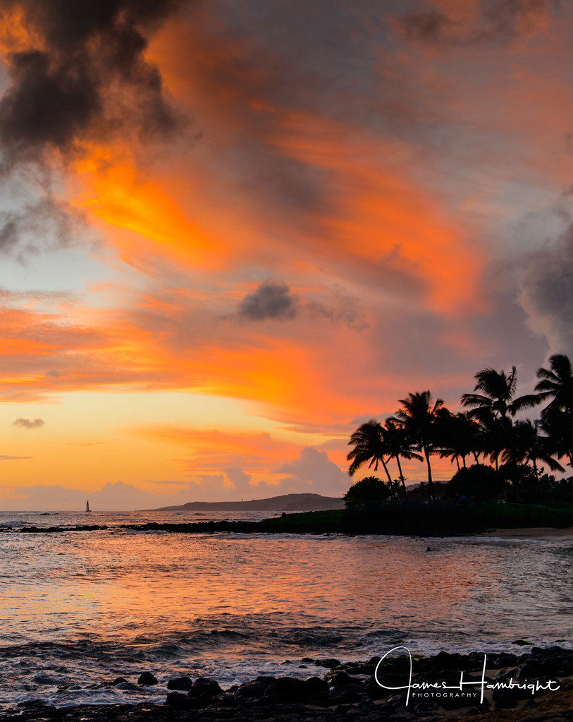 Kauai Sunset Colors explode after the sunsets on the south… Flickr