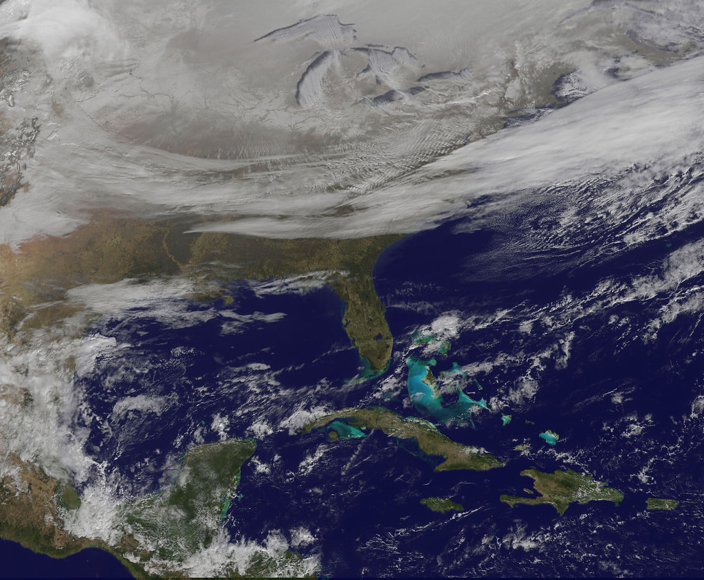 Satellite Picture Shows the Snowcovered U.S. Deep Freeze Flickr