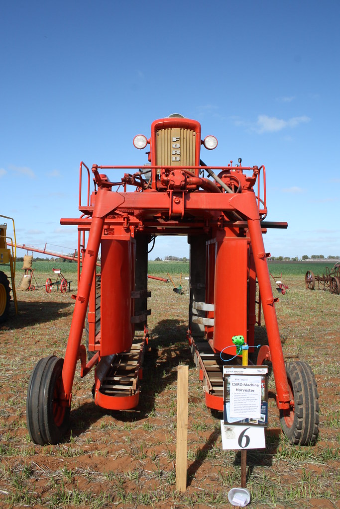 Ford based grape harvester The worlds first mechanical gra… Flickr