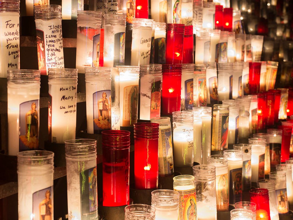 candles at Grotto Portland Wenyi Yang Flickr