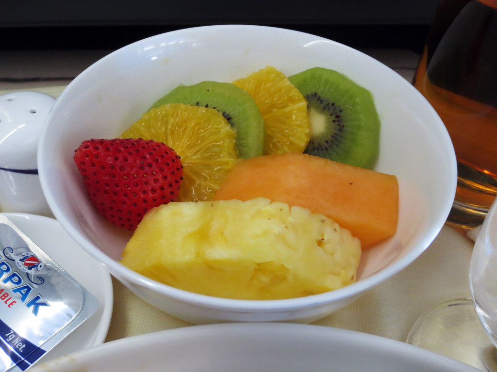 CHINA AIRLINES CI602 Light meal Fruit Platter JUSTIN IP Flickr