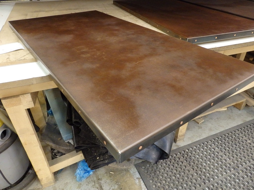 35 Rusted Steel with Clear Lacquer Table Top OLYMPUS DIG… Flickr