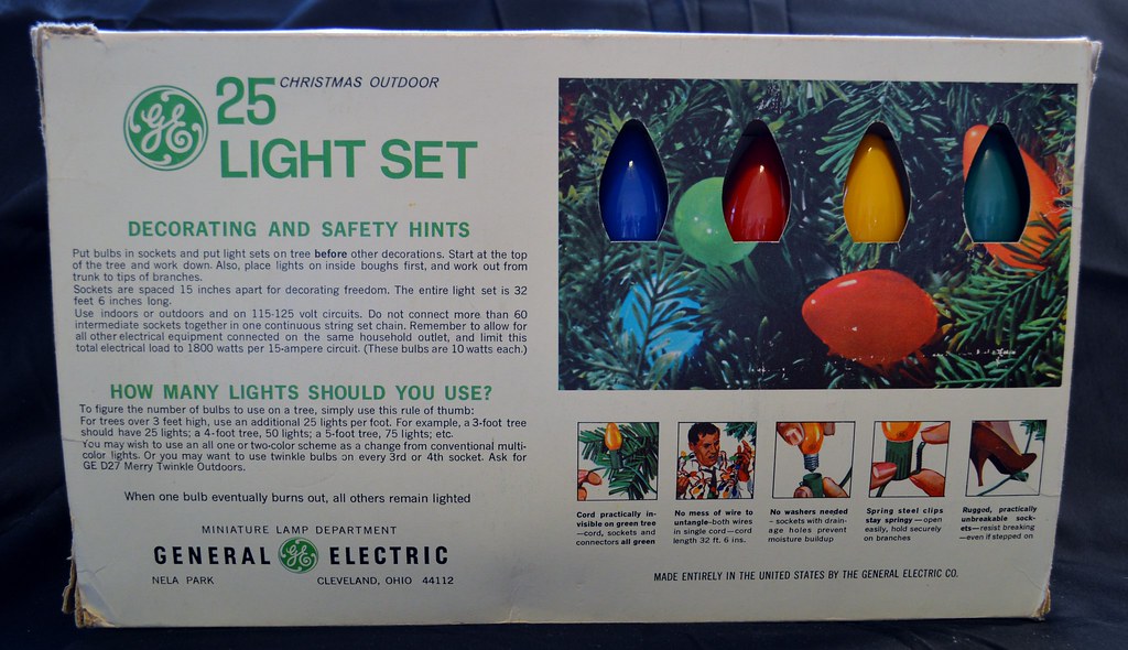 GE Christmas Outdoor C9 25 Light Set 2 GE General Electric… Flickr