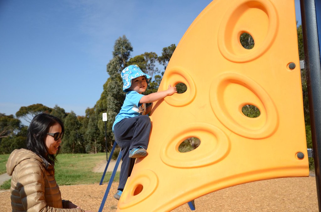 Isaac climbing at Highview Park Alpha Flickr