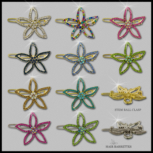 HairBarretteStemBallSmall115 Hair Barrette flower des… Flickr