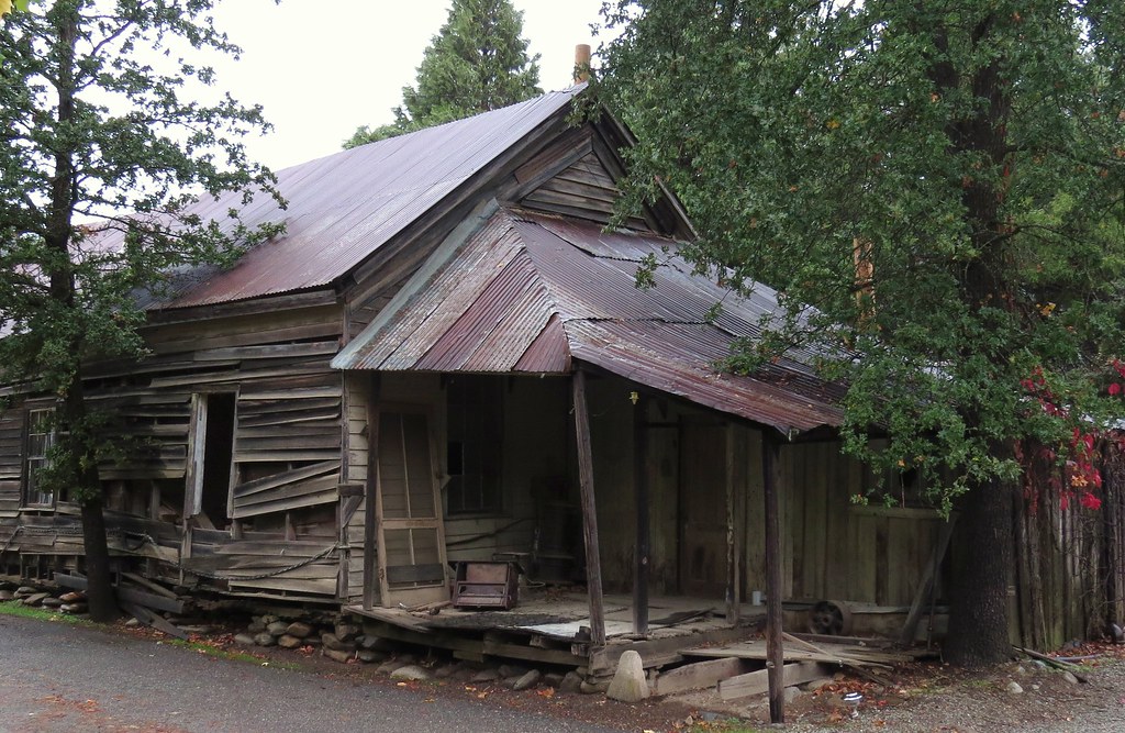 French Gulch, California An old building, possibly a resid… Flickr