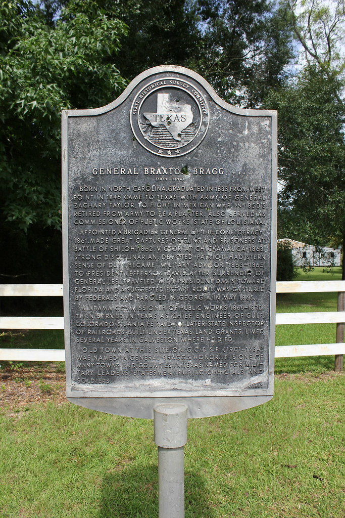 General Braxton Bragg, Kountze, Texas Historical Marker Flickr
