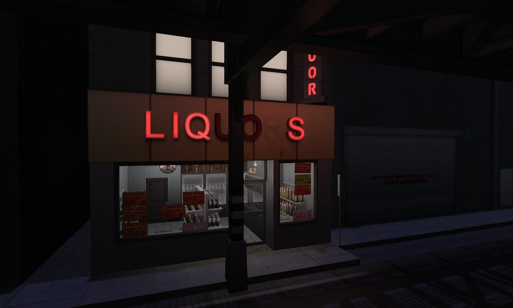 liquor store with cool red lighting in night Ʉ⁞A⁞70⁞4 Take… Flickr