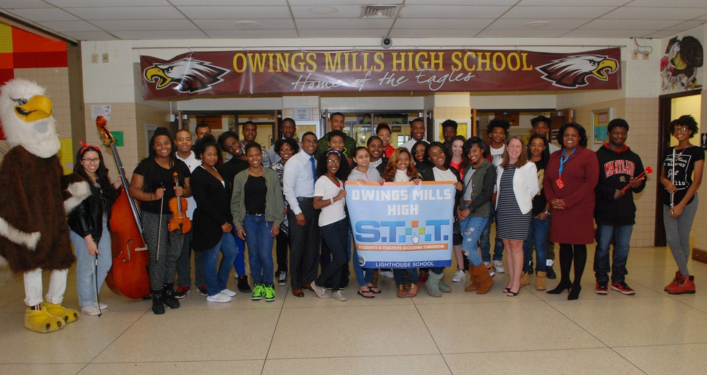 Owings Mills 3 High School Lighthouse Banner Day Baltimore County