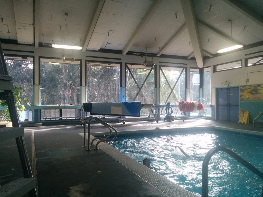 Pomeroy center pool Nice windows looking out over some tre… Flickr