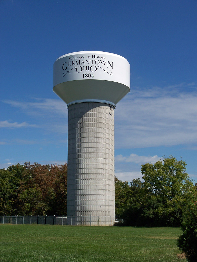 OH Germantown Water Tower Water tower in Germantown, Ohi… Flickr