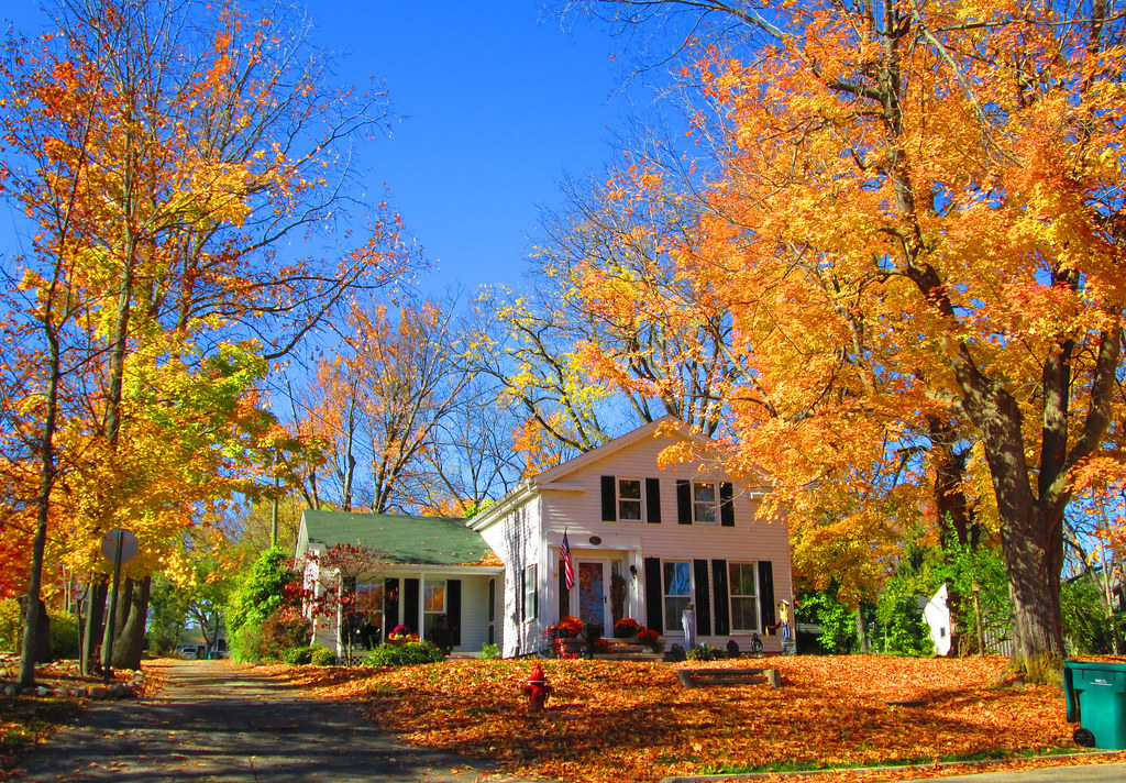 Autumn on Prospect Street In Romeo, Michigan. Larry The Biker Flickr