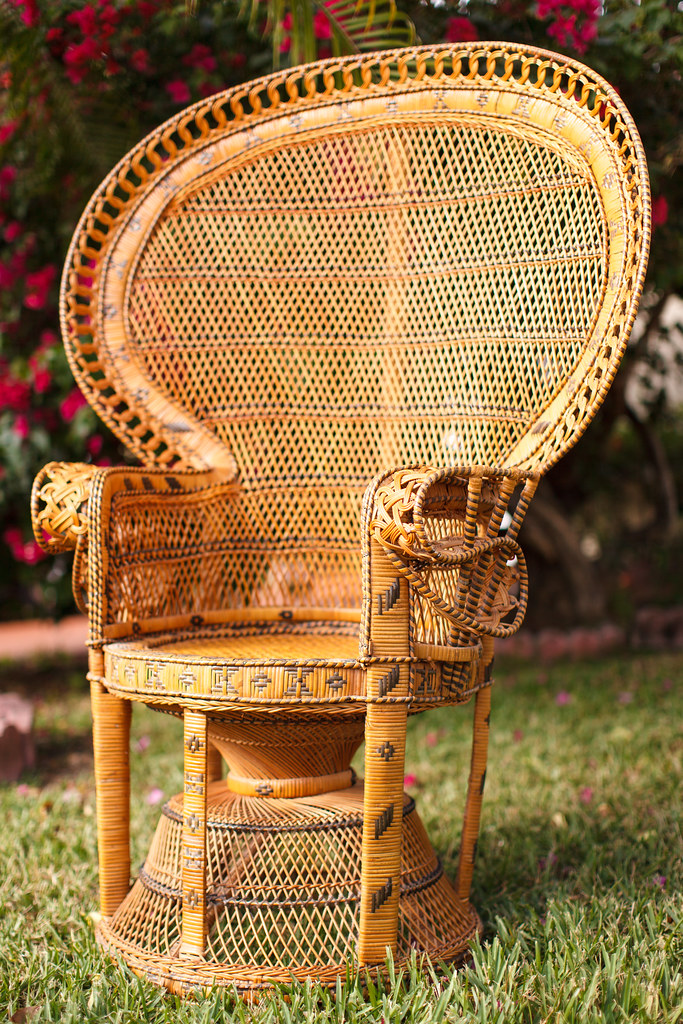 i am a proud owner of a beautiful peacock chair ) Flickr
