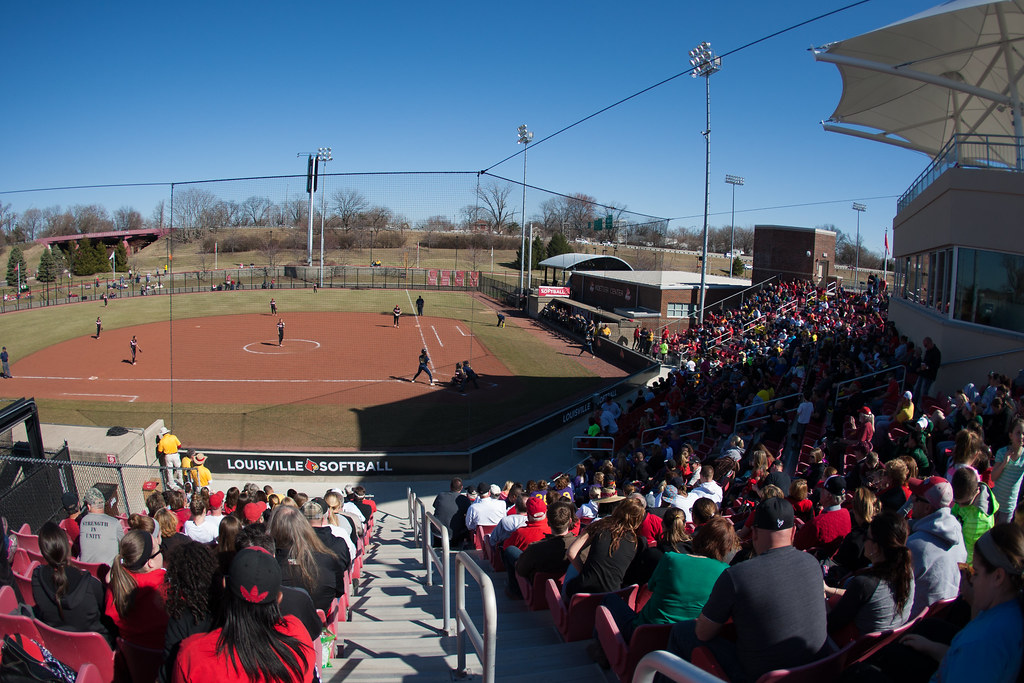 Louisville Softball v Michigan crowd, wide shot, facility Flickr