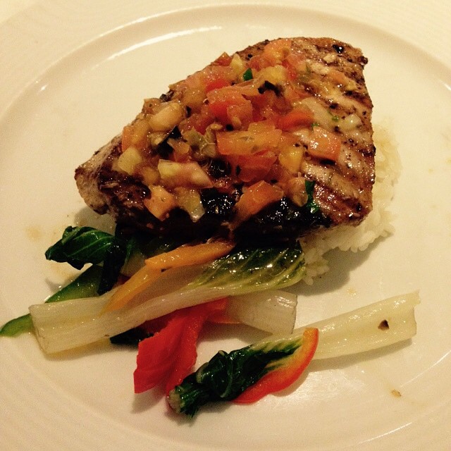 Grilled tuna fish with tomato vegetable n steamed rice di… Flickr